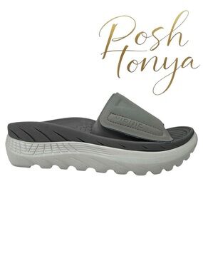 Vionic Rejuvenate Gray Recovery Comfort Sandals Size 5 Coastal Sporty Comfy